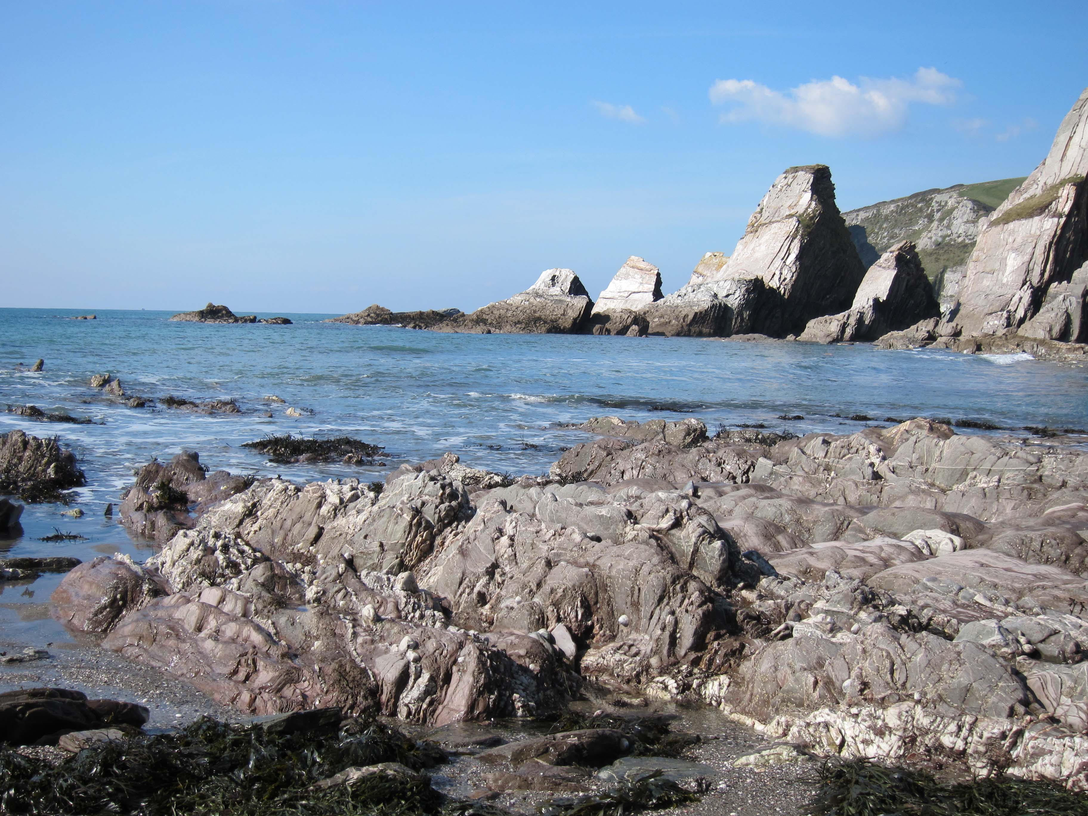 sea and rocks near Burgh Island
